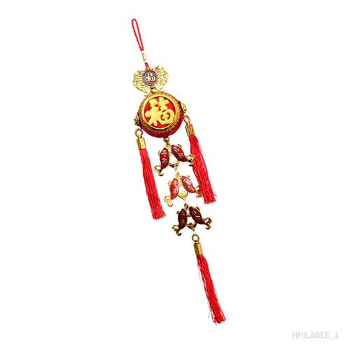 du printemps offre un pendentif rouge du nouvel an chinois pour les vacances du nouvel an chinois Poisson