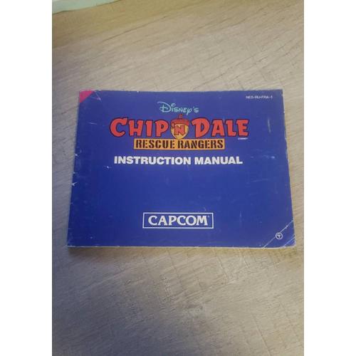 Notice De Jeu Original Nintendo Nes Chip N Dale