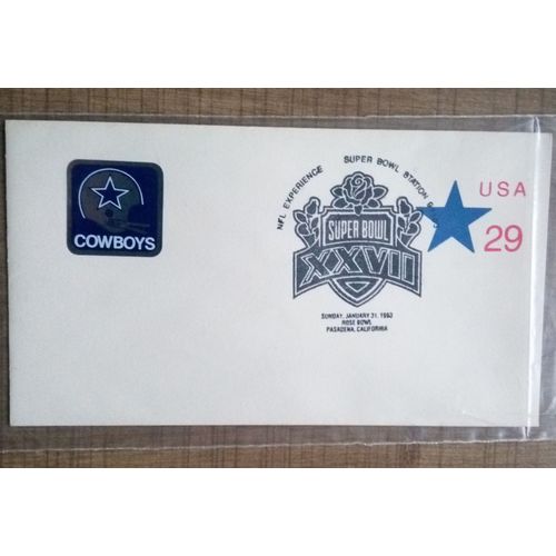 Usa 1993 Enveloppe Souvenir Super Bowl Et Equipe Des Cowboys De Dallas Vainqueur