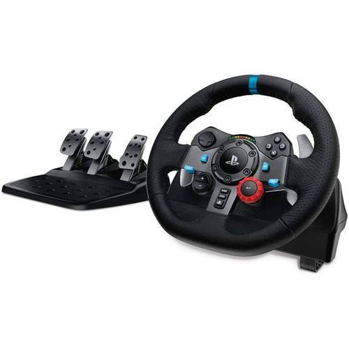 Logitech G29 Driving Force Volant De Course Avec Pédales + Levier De Vitesses + Support De Volant Pro (Stand)