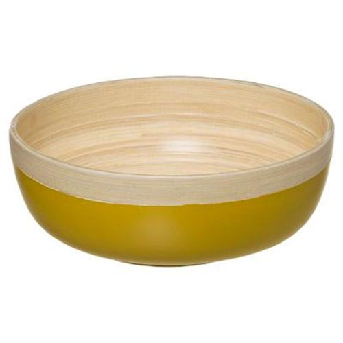 Saladier Rond Bambou "Modern" 20cm Moutarde