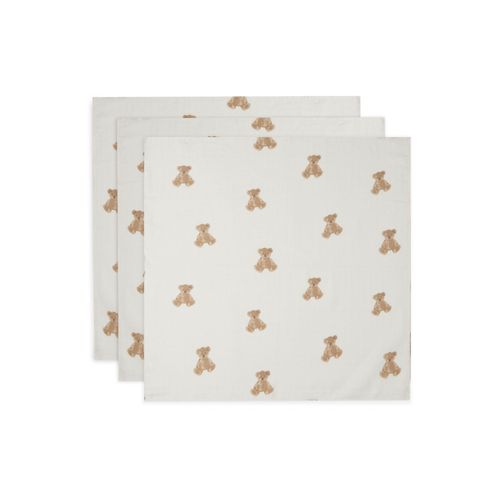 Lot De 3 Langes Coton Hydrophile 70x70 Cm Teddy Bear - Jollein