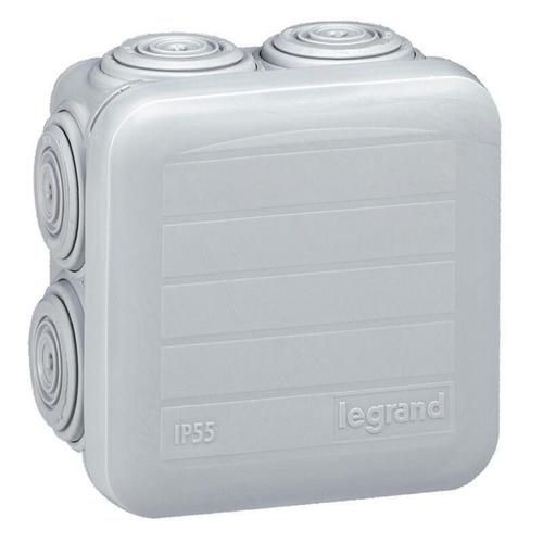 Boîte de dérivation PLEXO Legrand carrée gris 092005