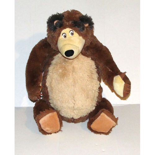 Peluche Masha Et Michka Animaccord 2017 Simba Toys - Doudou Michka Ours Articulés 39 Cm