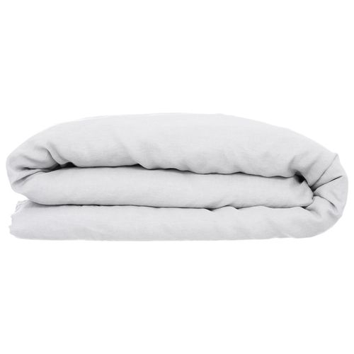 Housse De Couette 2 Places En Lin 260x240 - Blanc
