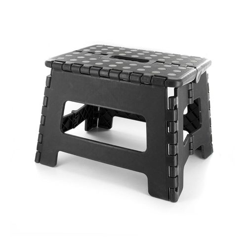 Marche Pied Pliable Compact Noir