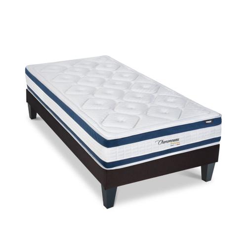 Ensemble 90x200 Matelas + Sommier Bois