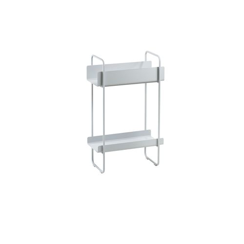 Table Console En Acier Laqué Gris Clair