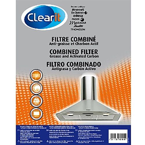 FILTRE MIXTE COMBINE GRAISSE CHARBON POUR HOTTE BRANDT - AS0019422
