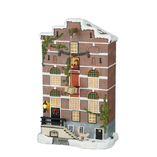 Village de noël miniature façade entrepôt H29