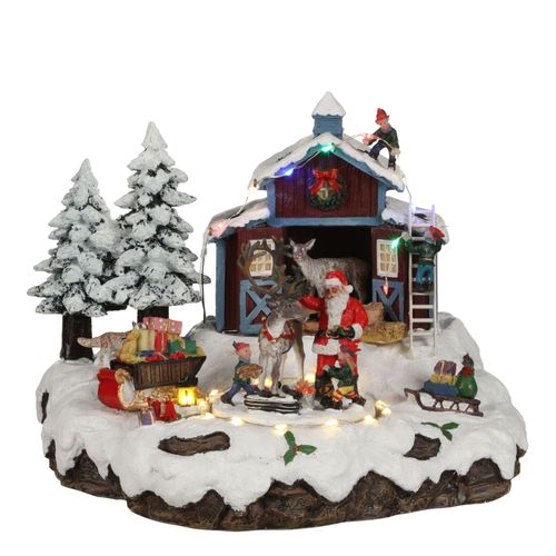 Village de Noël miniature village du père Noël H20