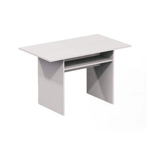 Table Console À Rallonge Effet Bois Blanc 120x35h75 Cm