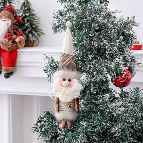 Peluche Bonhomme De Neige/Stanta, Belle Poupée Suspendue, Pendentif D'Arbre De Noël, Décoration Pour Fête À La Maison