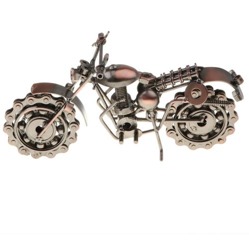 Moto Rétro De 8.6 Pouces, Modèle De Jouet, Décoration De La Maison, Cadeau De Noël
