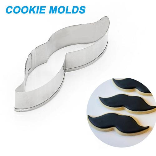 Moule À Gâteau En Acier Inoxydable, Moustache À Barbe, Coupe-Biscuits, Pâtisserie, Biscuit, Outil De Cuisson, Ustensiles De Cuisson