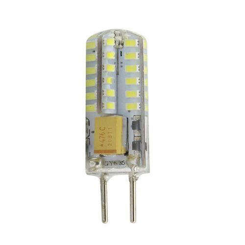 Ampoule Led Gy6.35 Pieds Épais Acdc12v-24v 48 Capsules 3014 Petite Ampoule De Maïs Pour Lustre En Cristal Remplacer La Lampe Halogène 3w