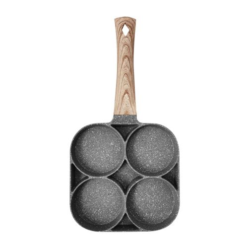 Poêle à ¿ufs frits antiadhésive, poêle à crêpes à quatre trous, outil de cuisson, quatre spécifications Options, accessoires de cuisson de cuisine