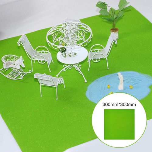 Tapis De Gazon De Train Modèle, Gazon De Modèle Artificiel Pour Artisanat De Décoration, Maison De Poupée Miniature De Paysage De Train