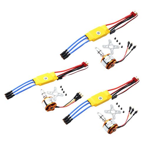Moteur Sans Balais + Contrôleur Esc 30a Pour Drone De Course Rc-Générique