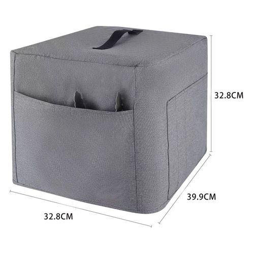 Couvercle anti-poussière pour friteuse à Air, avec 4 poches de rangement, appareil de cuisine, étanche, lavable en Machine