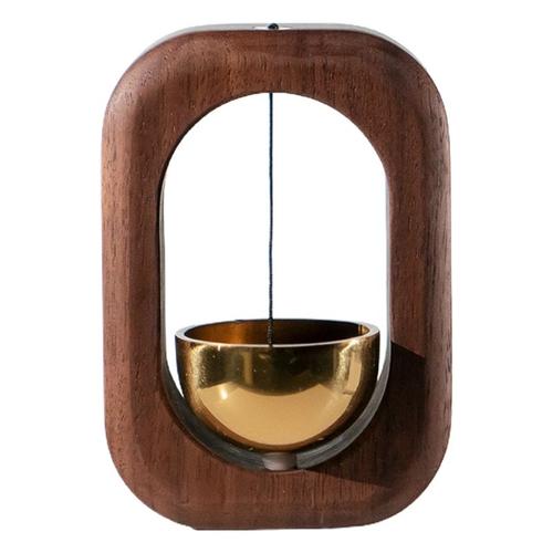 Carillon en cuivre pur en bois massif, sonnette en laiton de Style  nordique, autocollant magnétique pour réfrigérateur, décoration artistique  pour la maison