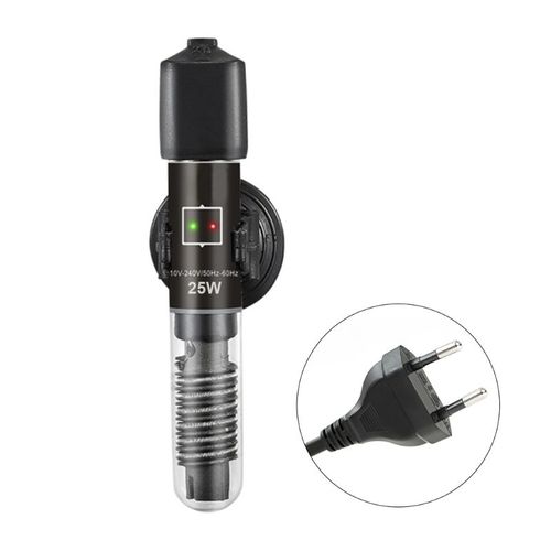 Chauffage D'Aquarium À Température Constante, 25w 50w, Thermomètre Submersible Pour Aquarium, Tortue, Tube À Quartz Avec Tige À Ventouse