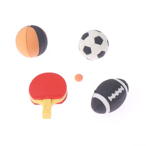 Balle Miniature Pour Maison De Poupée 1/6 1/12, Ensemble De 4 Pièces, Sport, Tennis De Table, Football, Basket-Ball, Accessoires Décoratifs Pour Maison De Poupée