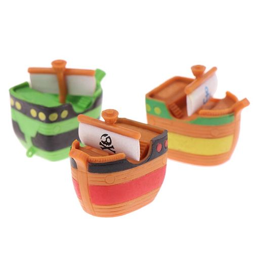 Mini Bateau De Pirate À L'Échelle 1:12, Jouet En Résine, Figurine Miniature De Dessin Animé, Bateau De Pirate, Décoration De Table, Maison, Cadeau, Bricolage, Micro Paysage, Couleur Aléatoire
