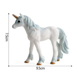 Jouet En Plastique Pour Enfants, Modèle Animal De Simulation, Licorne Pegasus, Décoration, Nouvelle Collection