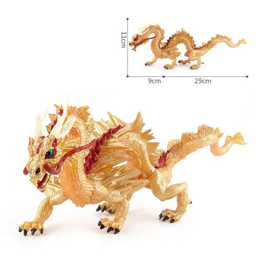 Simulation Originale De Dragon Chinois, 1 Pièce, Figurine Réaliste, Jouet Éducatif, Cadeau D'Anniversaire, Collection Pour Enfants