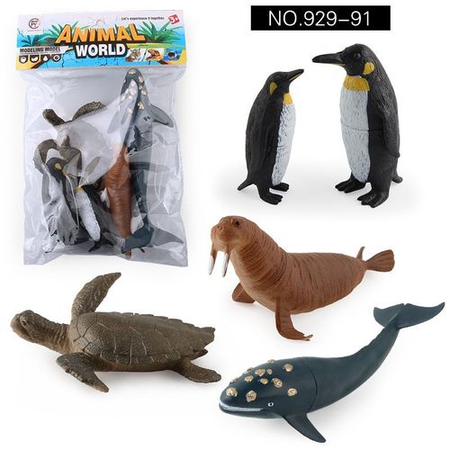 Simulation D'Animaux Marins Pour Enfants, Nouveau Modèle, Jouets Pour Garçons Et Filles, Manta Ray Shark, Seiche, Poisson Clown, Ornement, Jouet, Éducation Cognitive