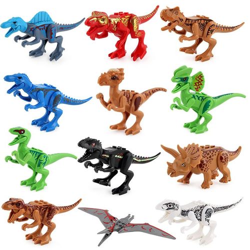 Modèle Architecture Du Monde Des Dinosaures Jurassic, Blocs De Construction À Assembler, Jouets Éducatifs Pour Enfants, Cadeaux