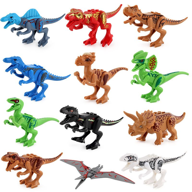 Modèle Architecture Du Monde Des Dinosaures Jurassic, Blocs De Construction À Assembler, Jouets Éducatifs Pour Enfants, Cadeaux