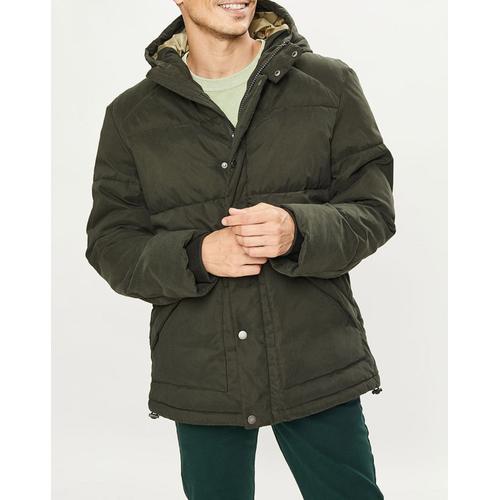 Doudoune Micro Twill Barn Puffer Kaki Foncé