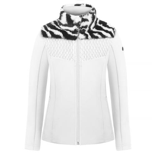 Poivre Blanc Veste En Polaire & Fausse Fourrure Hybrid Blanche