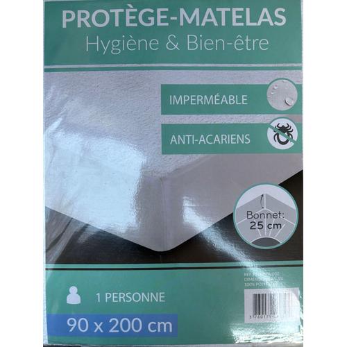 Protège Matelas Imperméable, 90 × 200 Cm