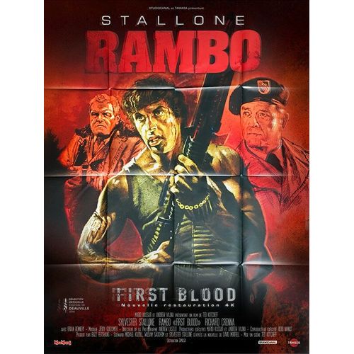 Rambo (First Blood) Véritable Affiche De Cinéma Pliée Format