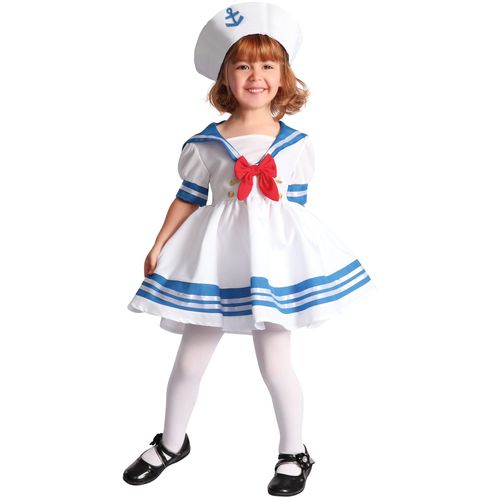 Déguisement Marin Fille - Taille: Xs 3-4 Ans (92-104 Cm)