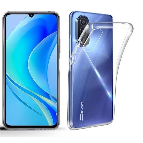 Coque Pour Huawei Nova Y70 / Y70 Plus - Housse Etui Silicone Gel Fine + Verre Trempe - Transparent Tpu