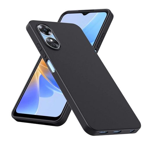 Coque Pour Oppo A17 - Housse Etui Silicone Gel Fine + Film Ecran - Noir