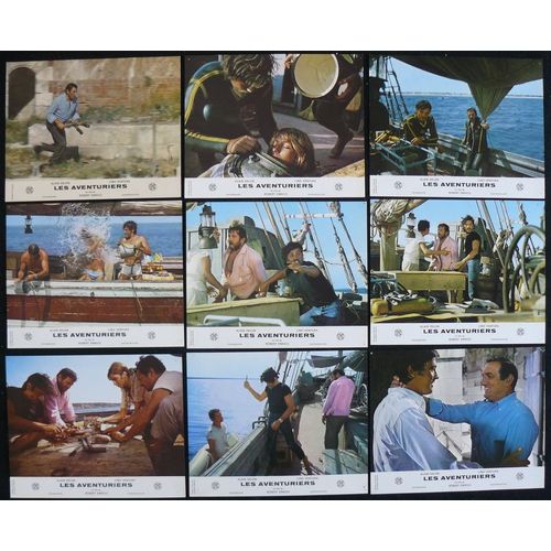 Alain Delon * Lino Ventura * Les Aventuriers * Film 1967 Robert Enrico - 9 Photos D'exploitation Originales De Cinéma * Chaque Petite Affiche 29x24 Cm * Lobby Card Set * Joanna Shimkus, Serge Reggiani