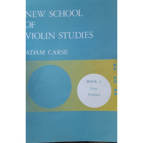 Adam Carse New School Études De Violon Book 2
