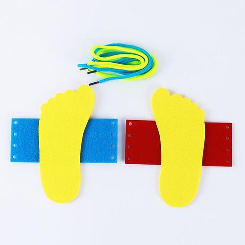 Enfants Intelligents En Bois Laçage Chaussures Enfants Début Jouet Éducatif Enfant En Bas Âge Enfants Enseignement Cravate Lacets Jouet