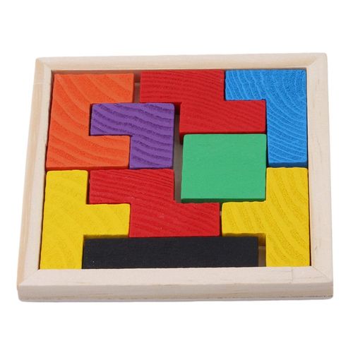 Jeu De Tetris En Bois Puzzle Éducatif Jouets Bois Tangram Cerveau-Teaser Puzzle Enfants D'Âge Préscolaire Enfants Jouet