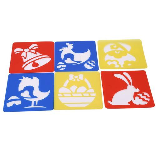 6 Pièces Enfants Multi En Forme De Règles En Plastique Peinture Dessin Modèle Pochoir Enfants Enfants Apprentissage Art Outil Coloré Dessin Jouet