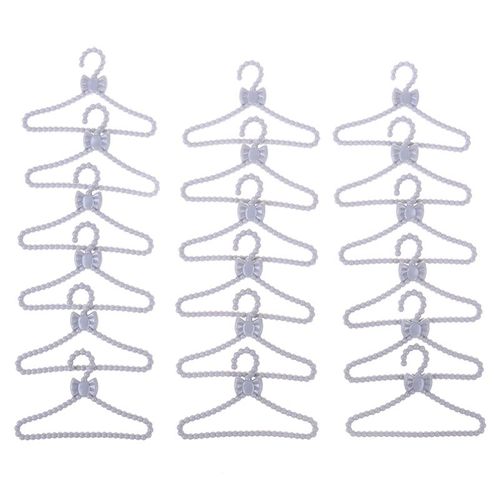 Mini Cintres Gris Argent, 20 Pièces/Lot, Design De N¿Ud Papillon, Robe De Poupée, Vêtements 1/6 Pour Bébé Filles, Cadeau, Jouet, Accessoires Diy