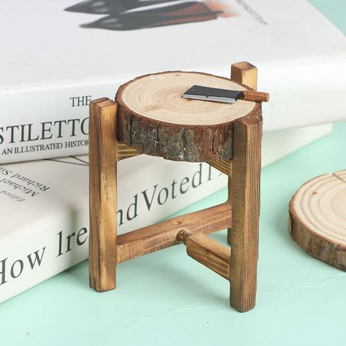 Maison De Poupée Style Chinois Créatif Planche À Découper En Bois Couteau De Cuisine Cadre En Bois Bricolage Ornements Nourriture Et Jouets Modèle