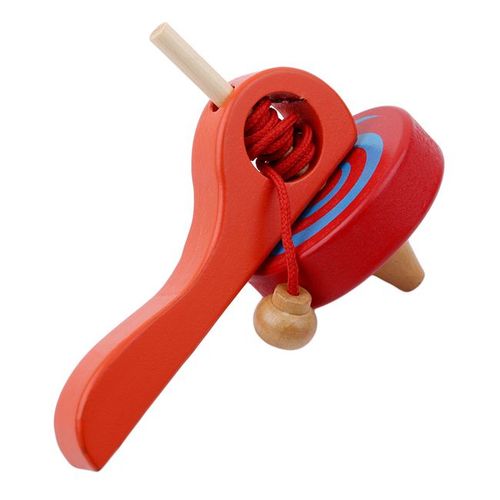 Gyroscope Avec Poignée En Fil De Fer, Toupies En Bois, Toupies Beyblade, Buste En Bois, Jouet De Sport Éducatif Pour Enfants