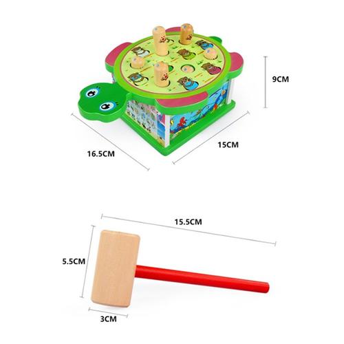 Jeu En Bois Montessori Whack-A-Taupe, Jeux Éducatifs Précoces, Frapper Sur Le Piano, Musique, Frapper À La Main, Hamster, Jouets Pour Enfants