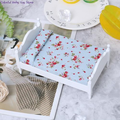 Mini Lit De Poupée 1:12, 1 Pièce, Meubles De Chambre À Coucher, Poussette Pour Poupées, Jouet Pour Enfants